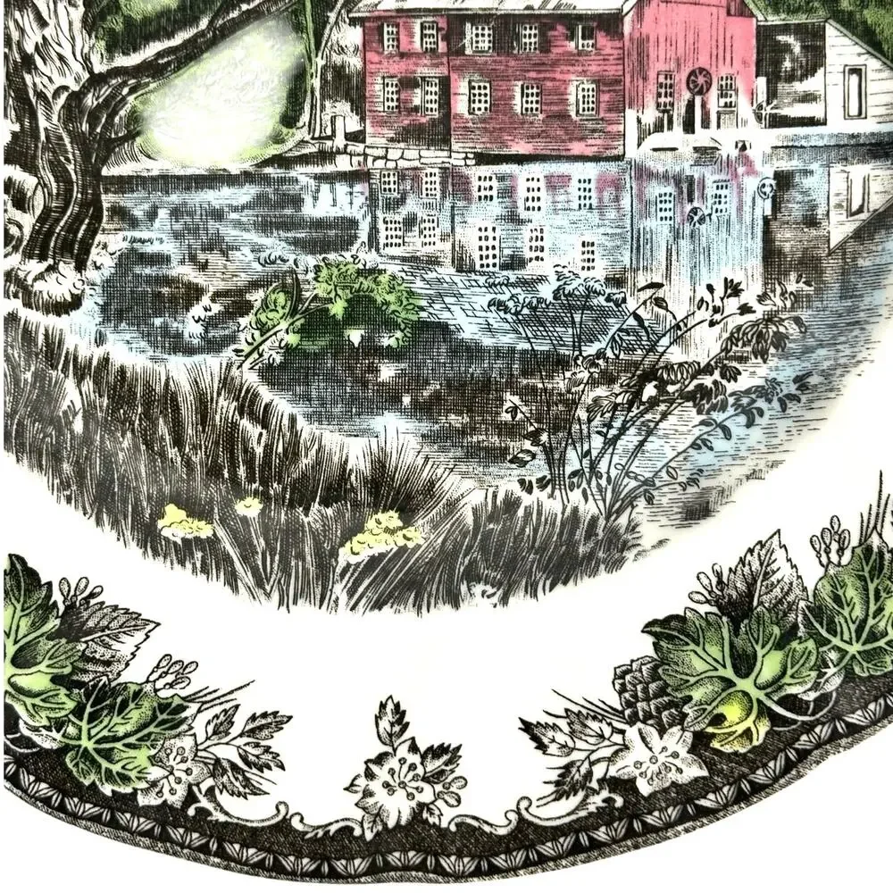 Johnson Bros Friendly Village England Vintage The Old Mill Plate-10.5